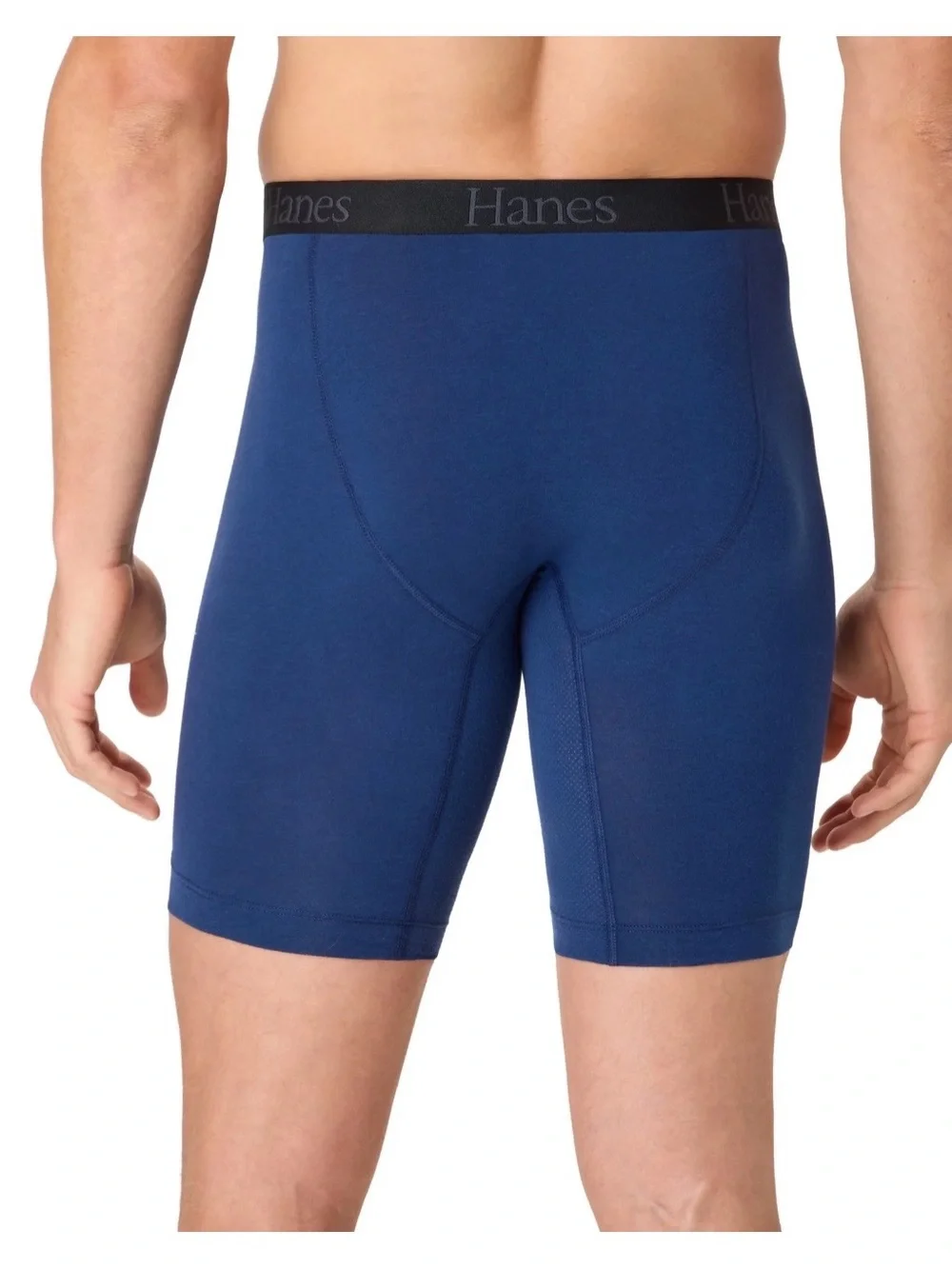 Hanes Men's FlexFit Boxer Briefs - Black and Navy (3-Pack) Size L